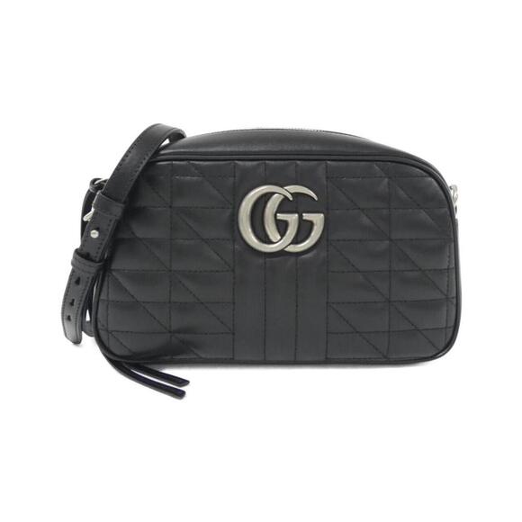 GUCCI Black GG Marmont Shoulder Bag - Picture 1 of 8